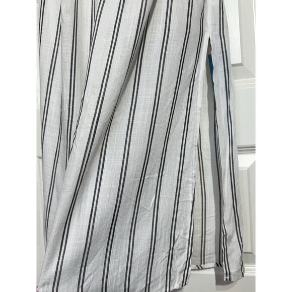 Cupshe Ivory with Black Stripe Dress / Cover-up, Women's Size M - Picture 5 of 6